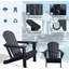 Ensemble de 2 chaises pliantes d'extérieur Adirondack-130093063