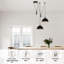 2 - Light Black Dome Pendant