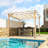Aluminum Pergola with Retractable Canopy-90613900-90613905