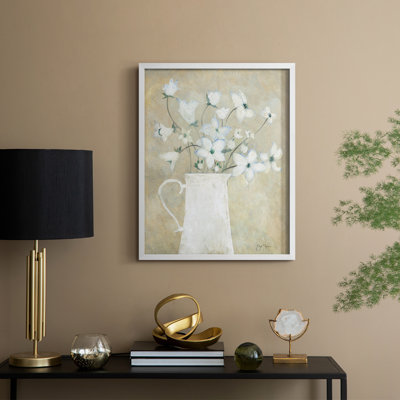 Delicate Bouquet II, reproduction encadrée - bois massif