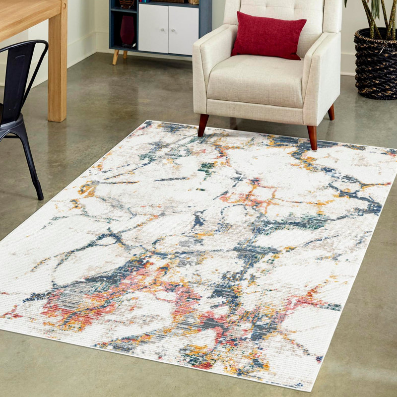 Abstract Caparro Rug, Rectangle 2'2" x 3'1"