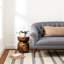 Cielo Cotton Striped Area Rug in Navy-410512459