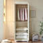 Armoire de rangement peinte de style français