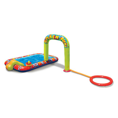 7.3' x 11.6' Inflatable Water Slide with Air Blower