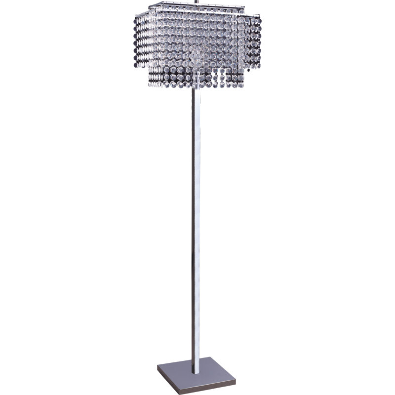Hazzard 60'' Chrome Traditional Floor Lamp