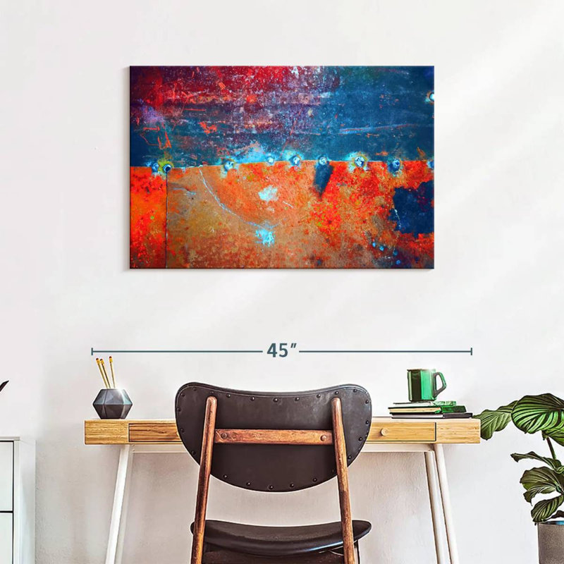 Avery Rust Abstract, 24" H x 36" W