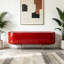 Meuble télé rouge simple et tendance