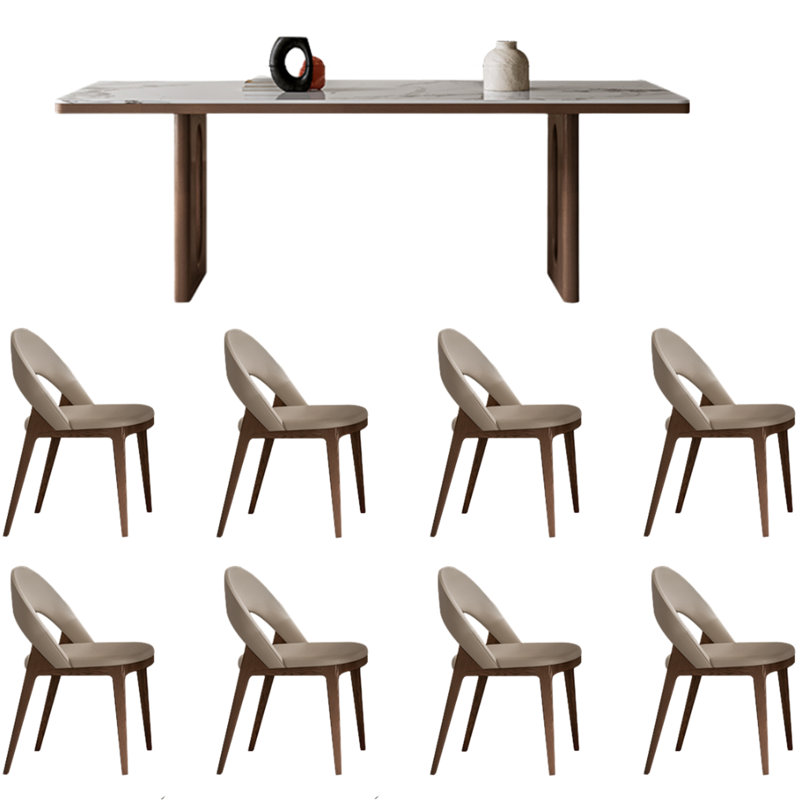 Table de salle à manger Minimalist, H 29,53 po x L 86,61 po x l 39,37 po