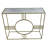 Contemporary Gold 36.5" Console Table with Durable Marble and Iron Construction-1415259922-1415259923