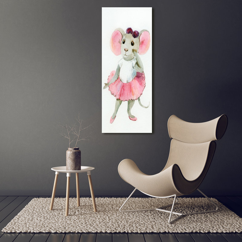 Mouse Ballerina - Wrapped Canvas Print