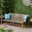 Wood Backyard - Seat And 3 Seater Comfort Outdoor With Natural Style For Patio-121046596