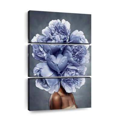 «Peony Lady Peony VII», ensemble de 3 reproductions sur toile par Shawn's Illusions