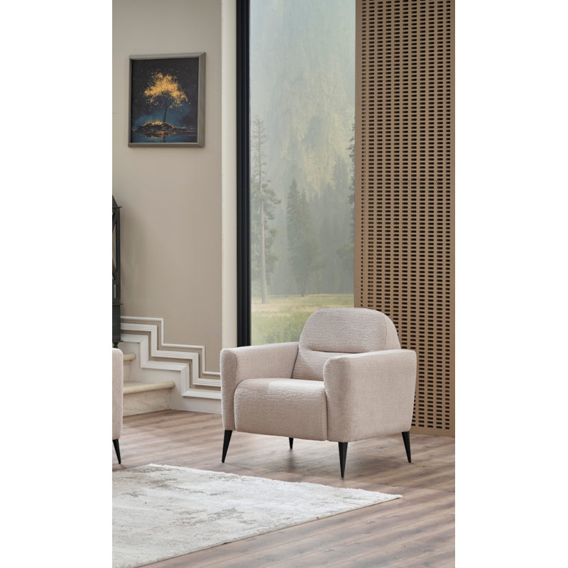 Fauteuil Fike, Crème