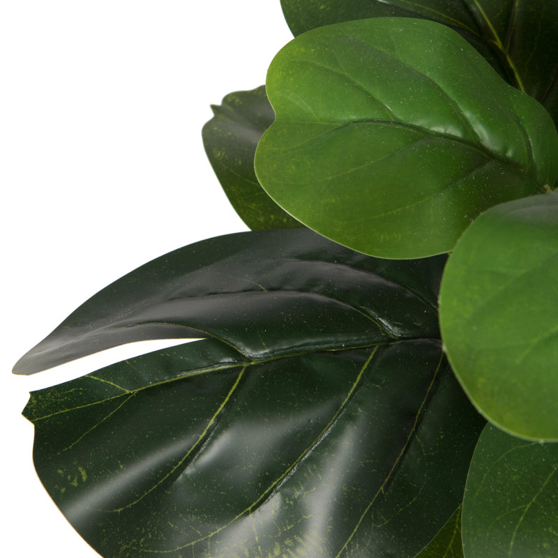 Figuier artificiel 17 po en pot, Vert