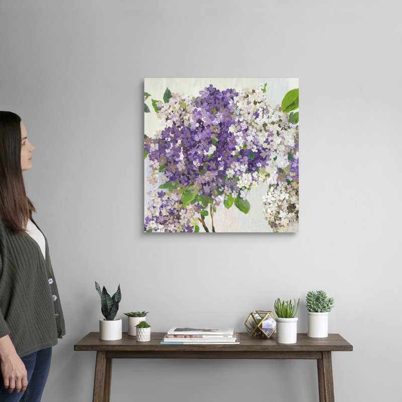 "Summer Hydrangea II" par Asia Jensen, reproduction d’art sur toile, Toile tendue, H 24 po x l 24 po x P 1,25 po
