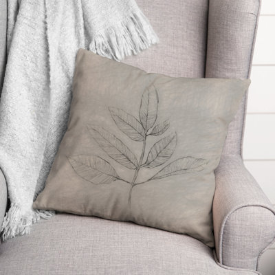 Housse et insert de coussin rectangulaire S Leaf