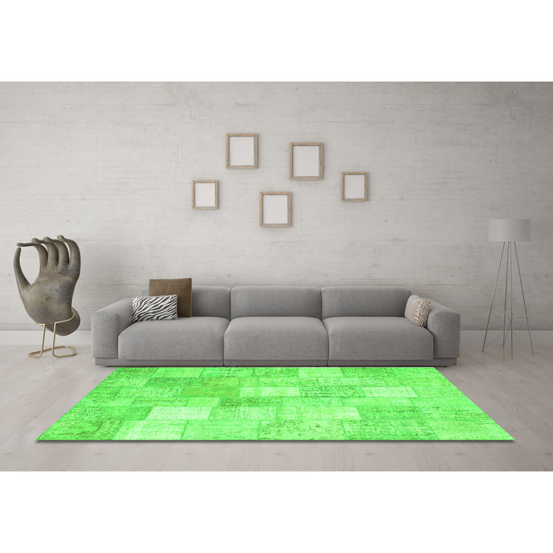 Performance Patchwork Indoor Rug, Square 4'