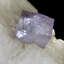 Fluorite sur quartz terminé