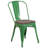 Kewaunee Metal Stackable Chair with Wood Seat-1921678922