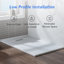 Base de douche solide en sufrace l 59/60 po x P 35,4 po, antidérapante, profil bas, sans courbe, accessible en fauteuil roulant-87073657-87073658