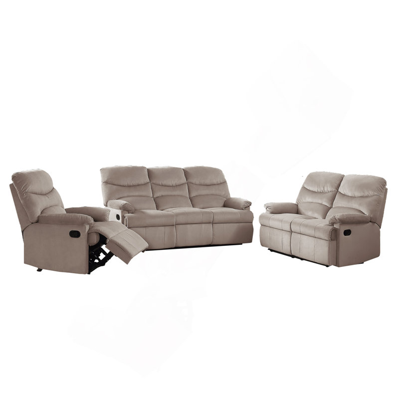 Luxueux canapé inclinable pour une détente et un confort ultimes, Marron clair