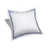 White/Navy Blue Border
