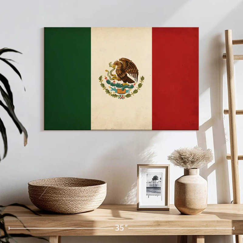 Drapeau mexicain Borges, H 16 po x l 24 po