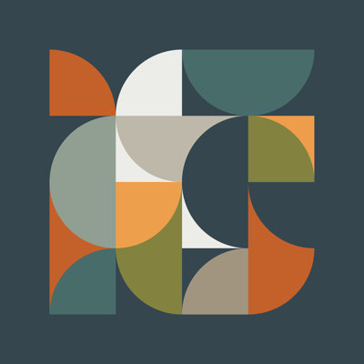 " Mid Century Geometric 122 " by Julie Parker