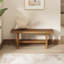 Banc en bois récupéré de 55 po de largeur-1037114563