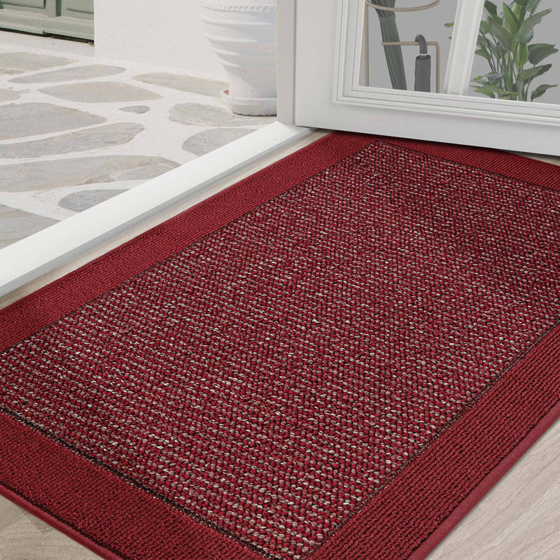 Non-Slip Indoor Doormat, 91.4cm W x 152.4cm L, Red