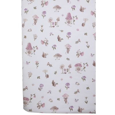 Drap-housse en jersey de coton - Champignon