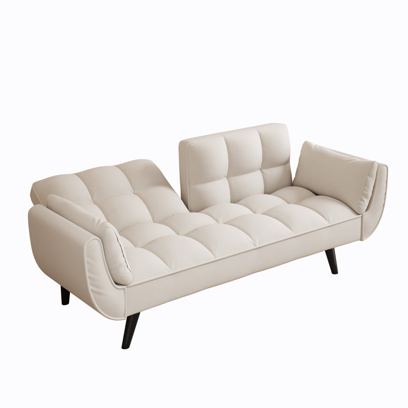 Canapé Kuebing, Velours beige