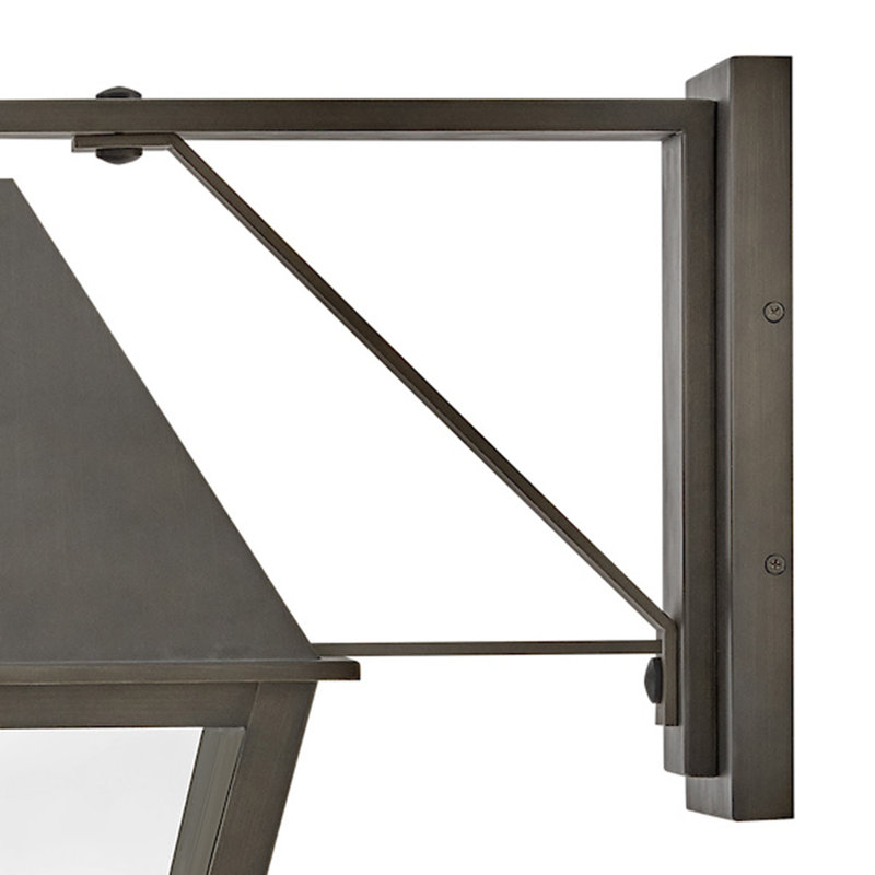 Endsley Single Light Outdoor Aluminum Wall Mount Lantern - Height Adjustable