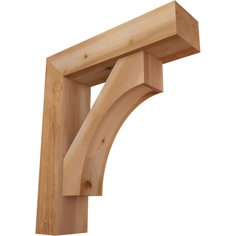 Support Westlake Block avec support décalé, 24 x 30, Cèdre rouge occidental de l 7 1/2 po (lisse)