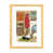 Toile avec cadre en bois beige