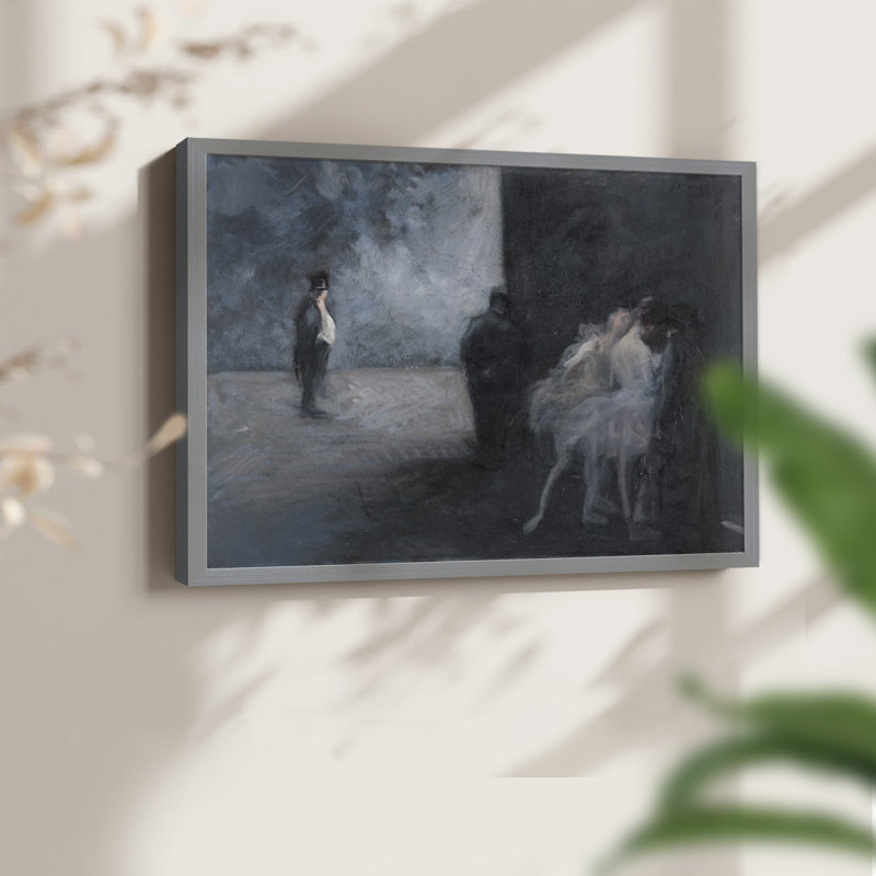 Paysages rétro-DCCLIX - reproduction encadrée, H 11 po x l 14 po, Gris