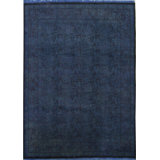 Hand-Knotted High-Quality Navy Area Rug