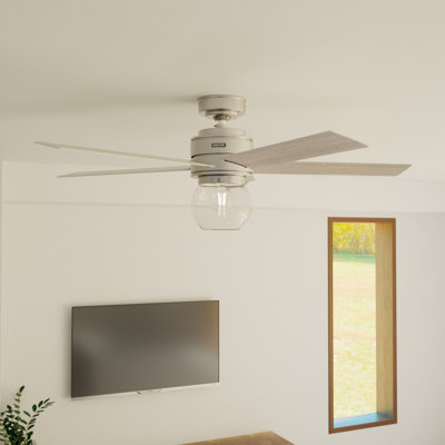 Ventilateur de plafond standard à 52 pales 52 po avec télécommande et ensemble d'éclairage inclus Xidane