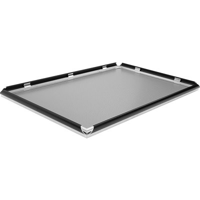 M&T Displays Snap Poster Frame 0.59" Aluminum Profile Front Loading Wall Mounting Picture Photo Document Certificate Sign Holder Mitered Corner Anti Glare Cover