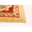 Tapis de bois one-of-kind-noué la 2010 chobi crème/rouge 6 pi 2 po x 9 pi en laine de 4 po Cyrene