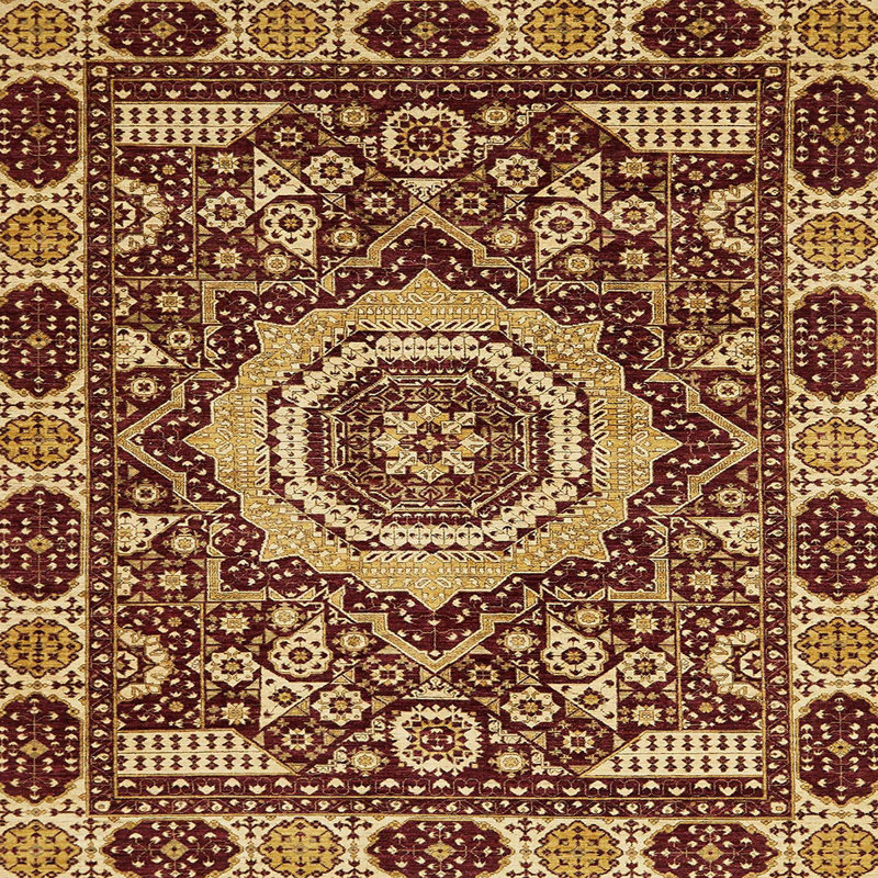 Abstract Indoor Rug, Square 4'