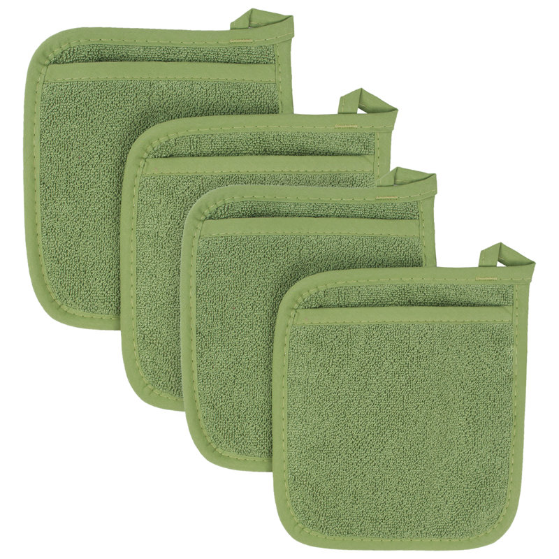 RITZ Cotton Potholder Set, Green