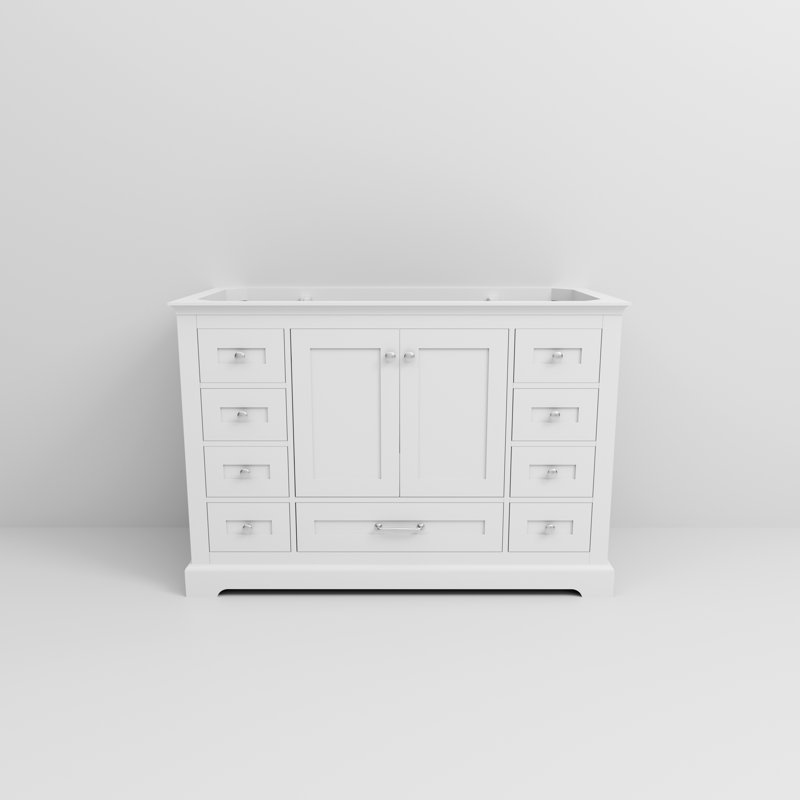 Meuble-lavabo simple l 48 po x P 22 po Dukes, Blanc
