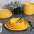 Gibson Home Canyon Crest 12-Piece Stackable Matte Melamine Dinnerware Set-72615069