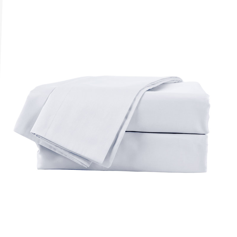Martex Brrr Solid King White Sheet Set, King (76x80), White
