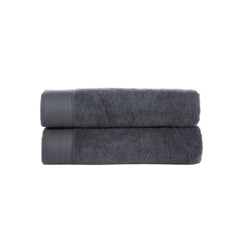 Turkish Cotton Plush Bath Sheet, Anthracite