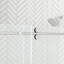 Ensemble de douche coulissante avec porte et base Reva 48 po x 32 po - Chrome-126189679-126189681