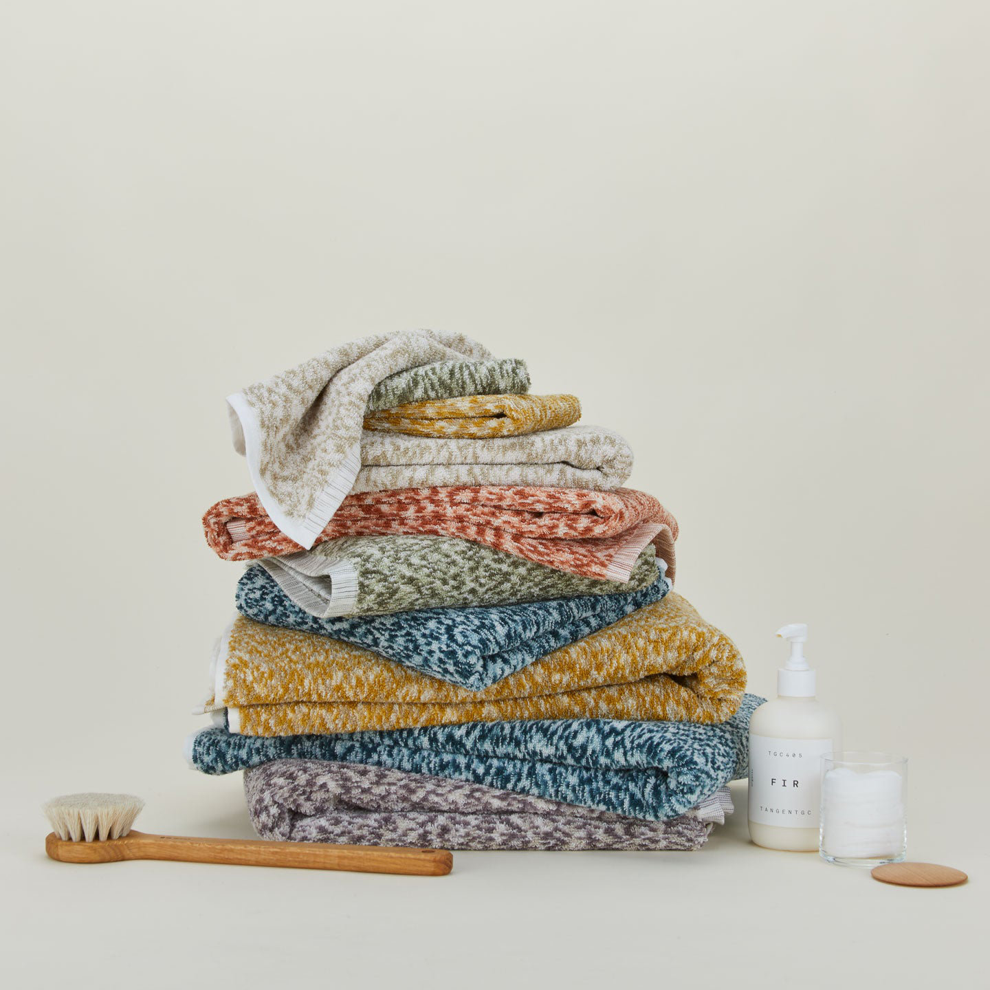  Cotton, Blush/Terracotta, Hand Towel - 1 Pack