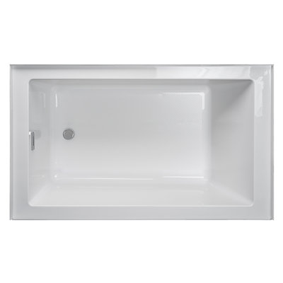 Linea® 60" x 36" Alcove Soaking Acrylic Bathtub