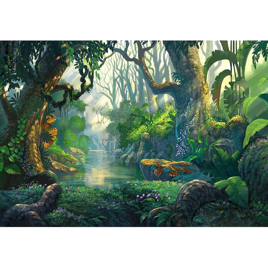 Fantasy Forest River Wall Mural IDEA4WALL 